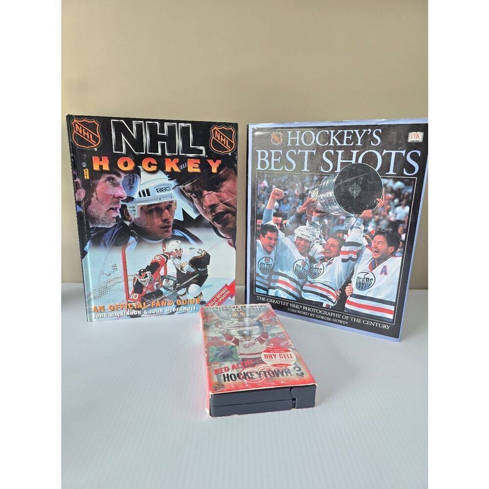 NHL Hockey Bundle Books/VHS